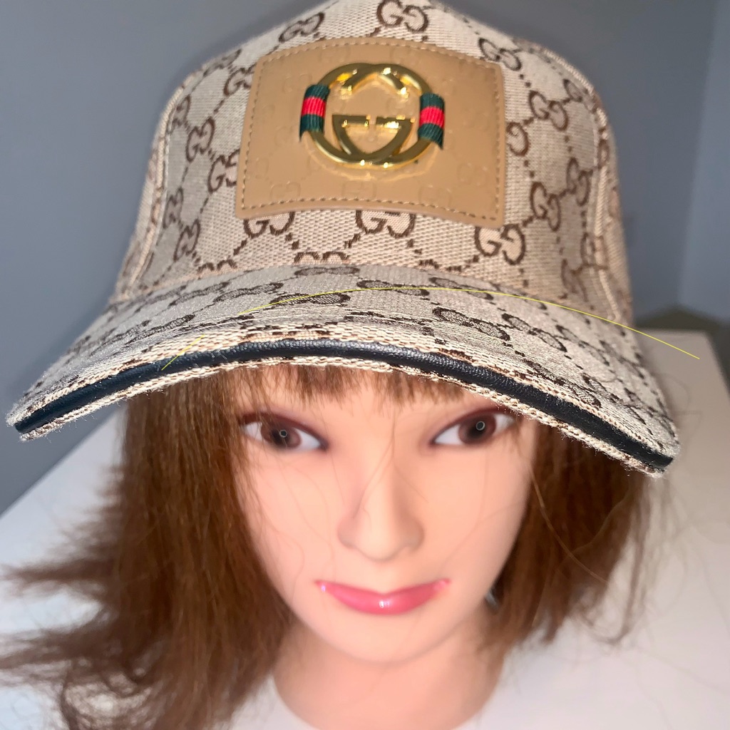 Gucci Tan Monogram Ball Cap